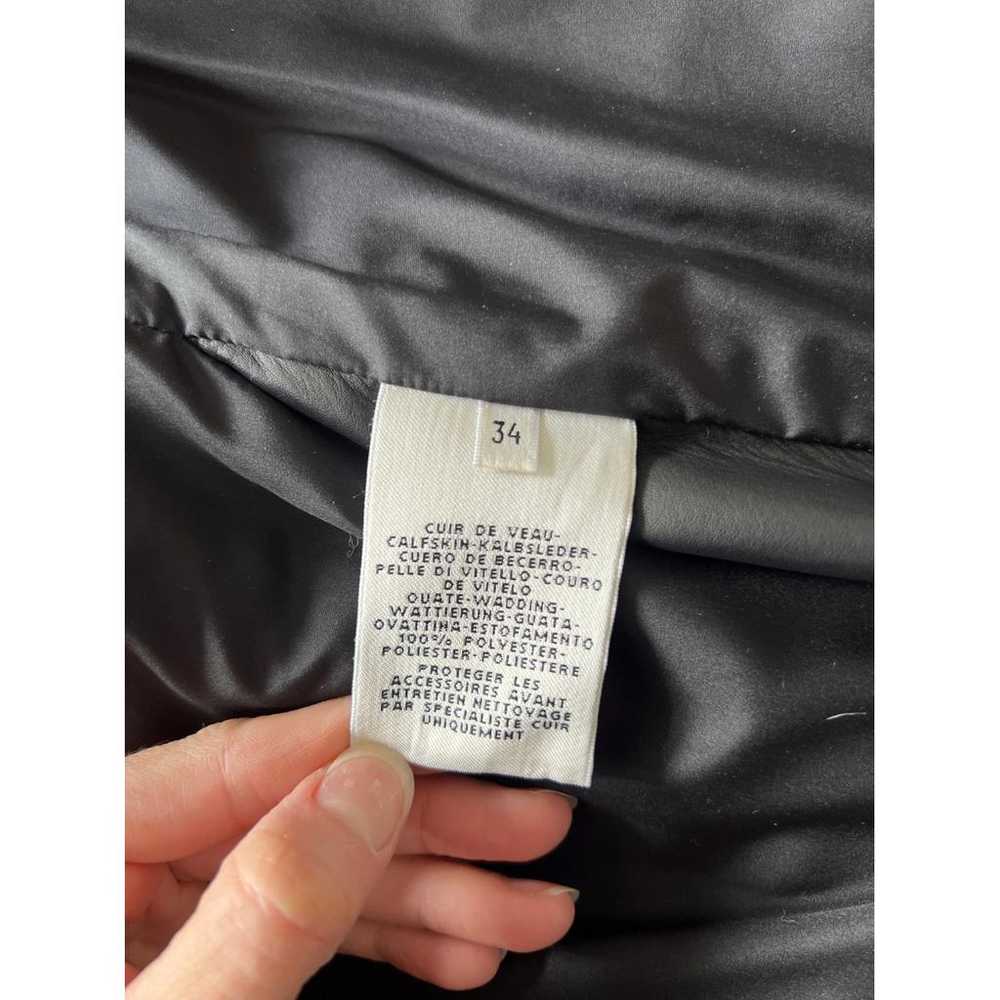 Hermès Leather biker jacket - image 8