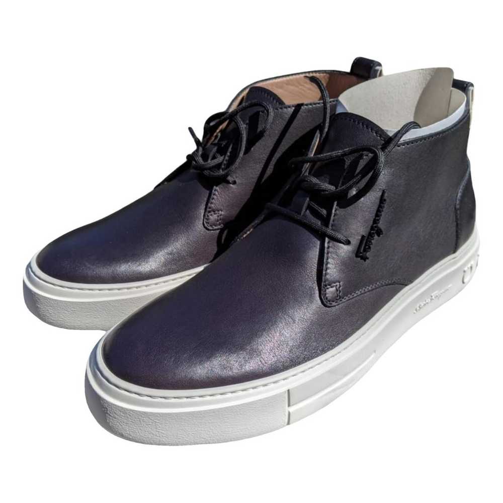 Salvatore Ferragamo Leather high trainers - image 1