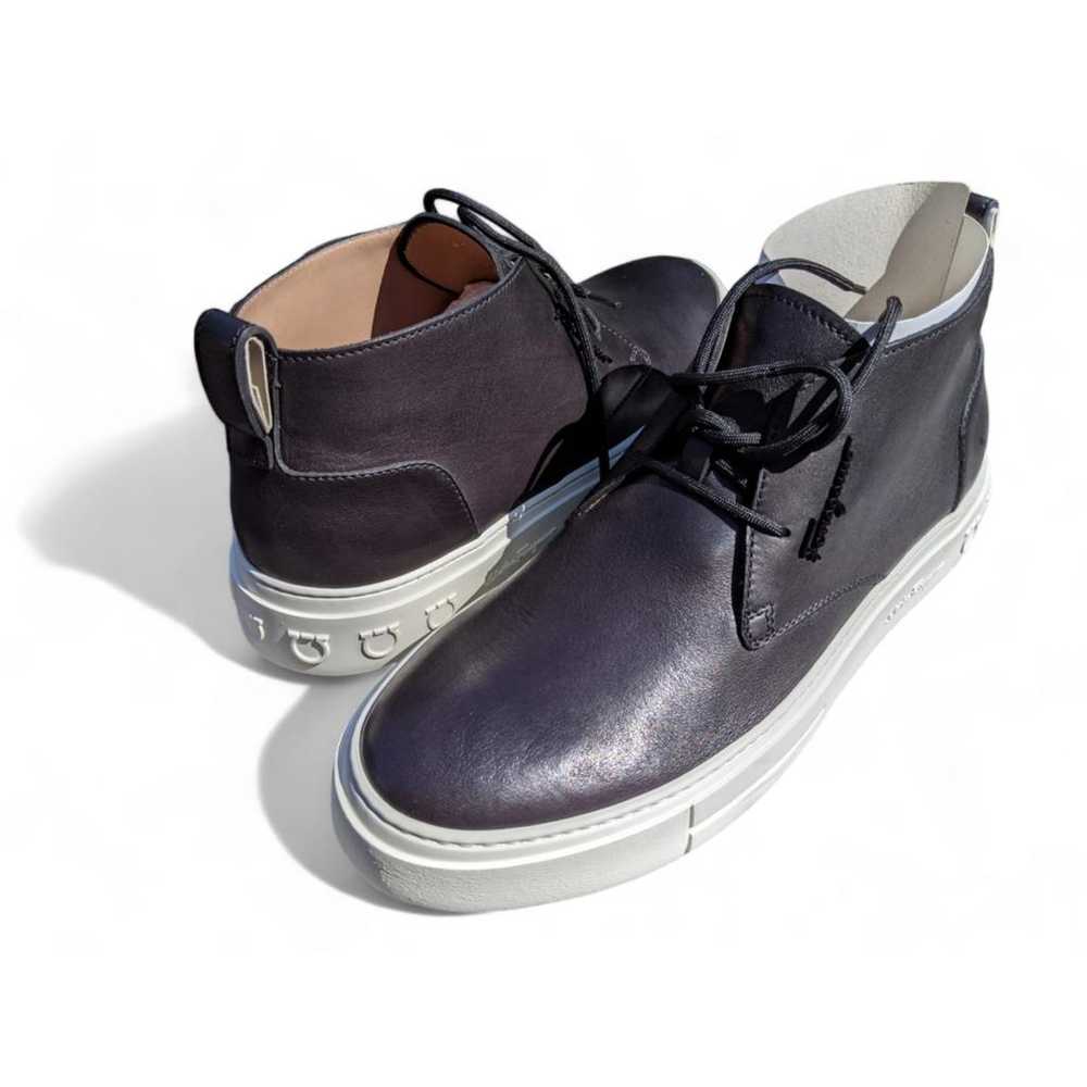 Salvatore Ferragamo Leather high trainers - image 2