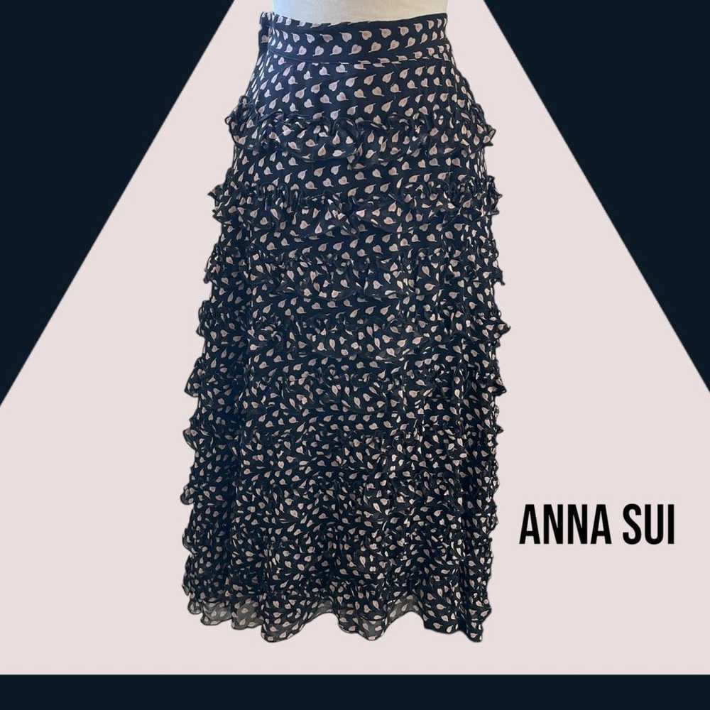 Anna Sui Silk mid-length skirt - image 2