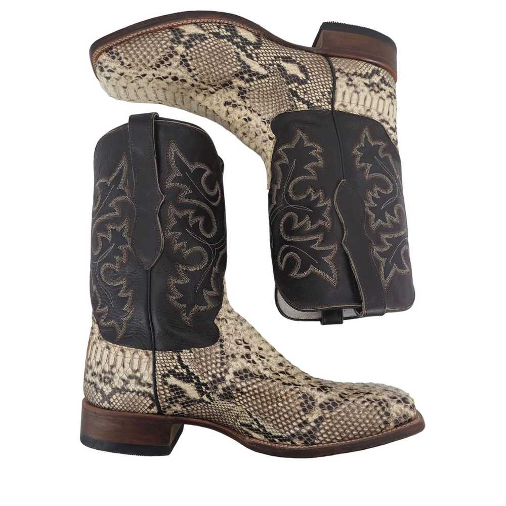 Other Cowtown Python Mens 14D Square-toe Natural … - image 8