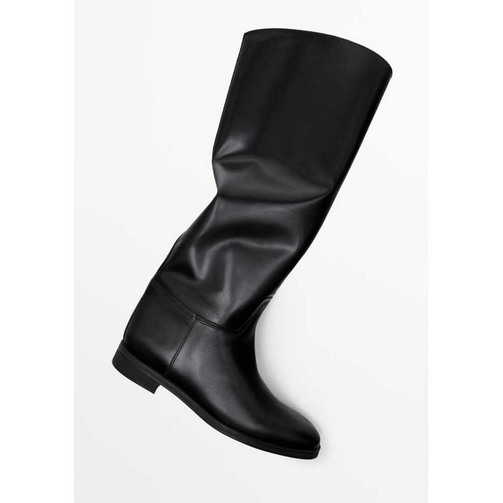 Massimo Dutti Leather riding boots - image 3