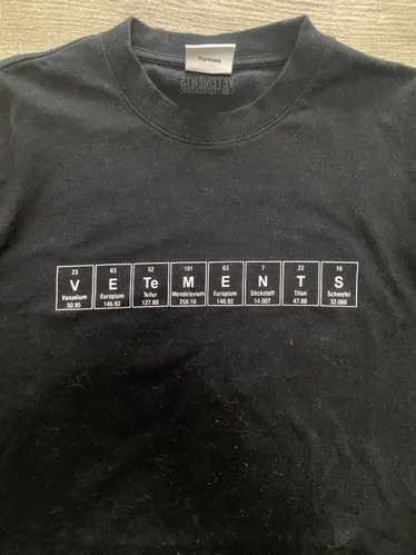 Vetements Vetements Periodic table t shirt