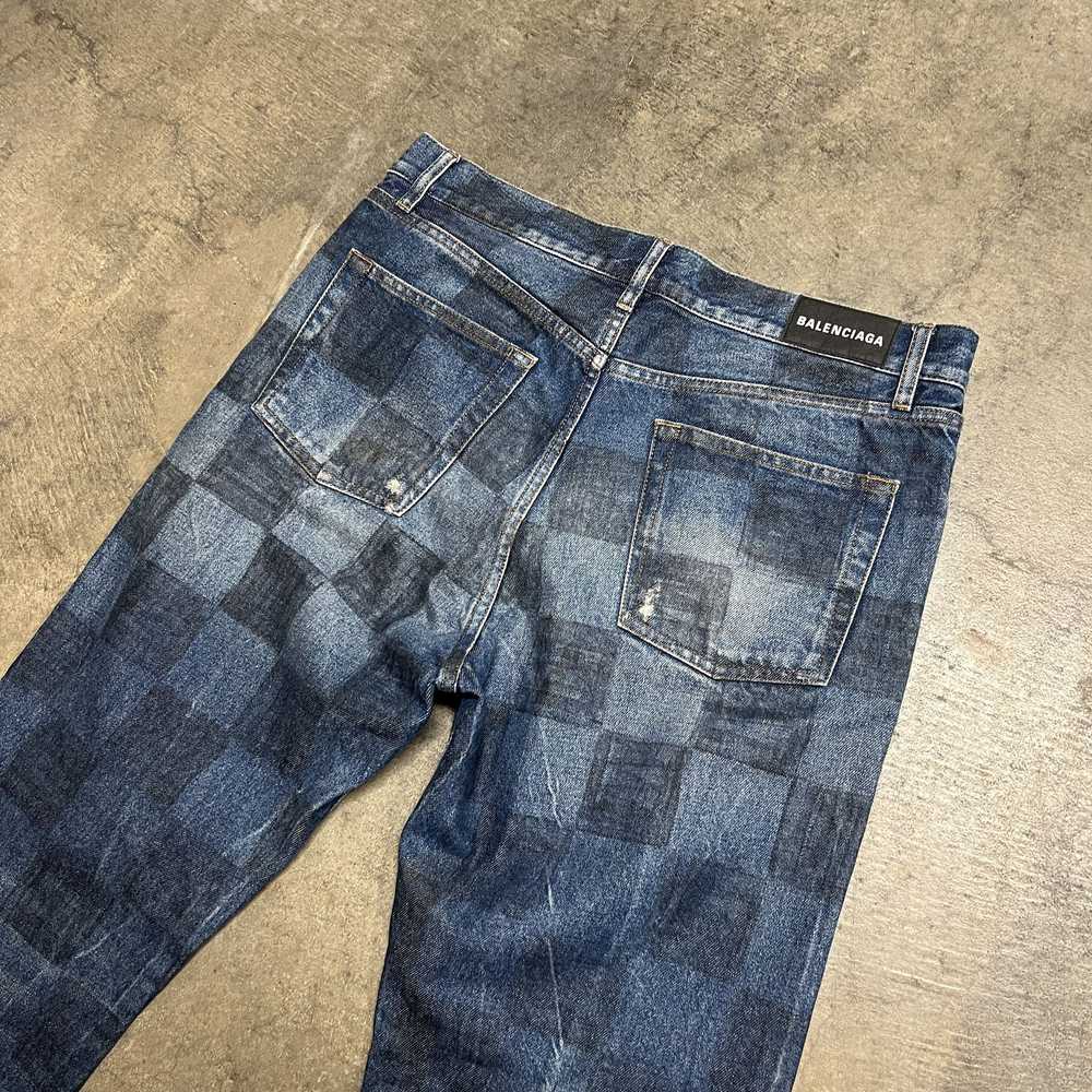 Balenciaga Fall 19 Checked Paris Jeans - image 10