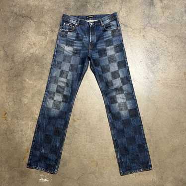 Balenciaga Fall 19 Checked Paris Jeans - image 1