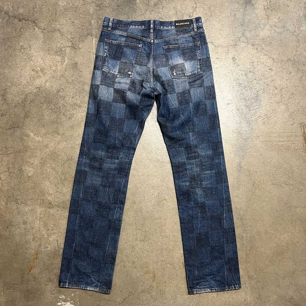 Balenciaga Fall 19 Checked Paris Jeans - image 5