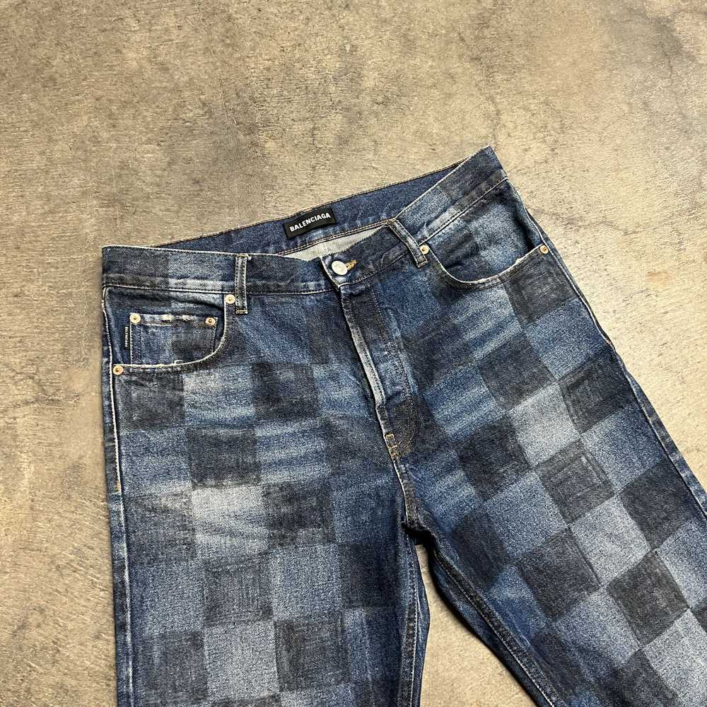 Balenciaga Fall 19 Checked Paris Jeans - image 7