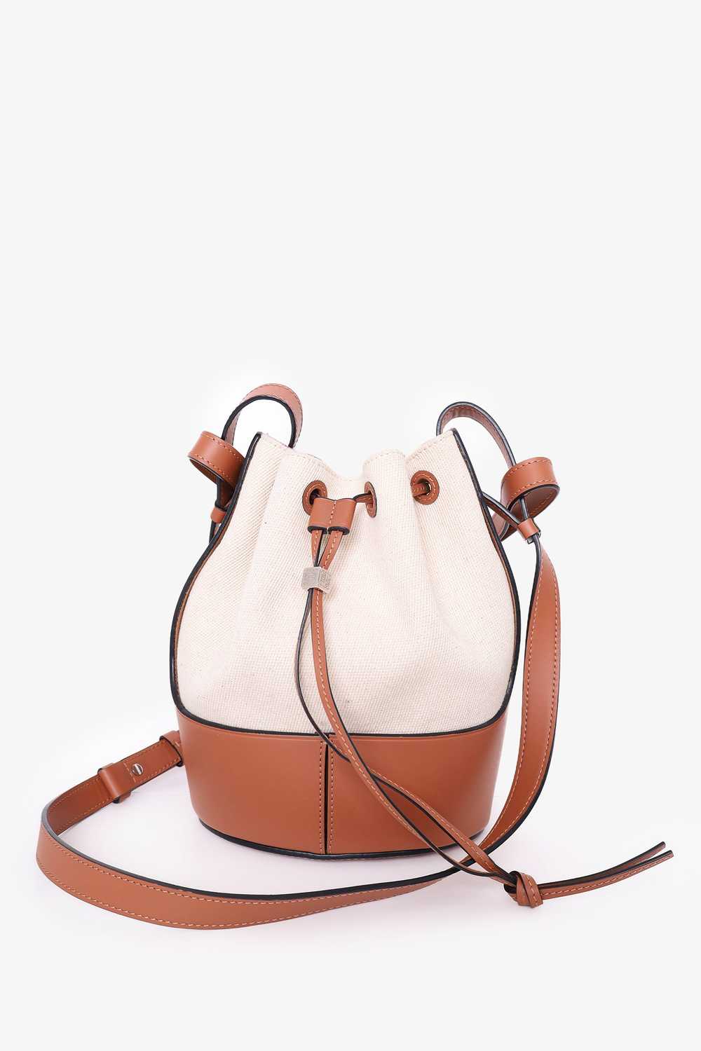 Loewe Beige/Tan Canvas/Leather Small 'Balloon' Dr… - image 1