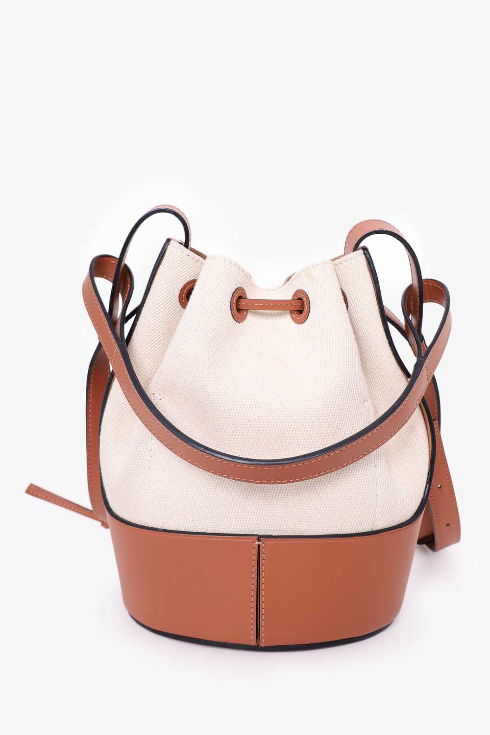 Loewe Beige/Tan Canvas/Leather Small 'Balloon' Dr… - image 3