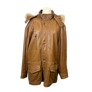 Marc New York Andrew Marc Coyote Fur Hood Leather… - image 1