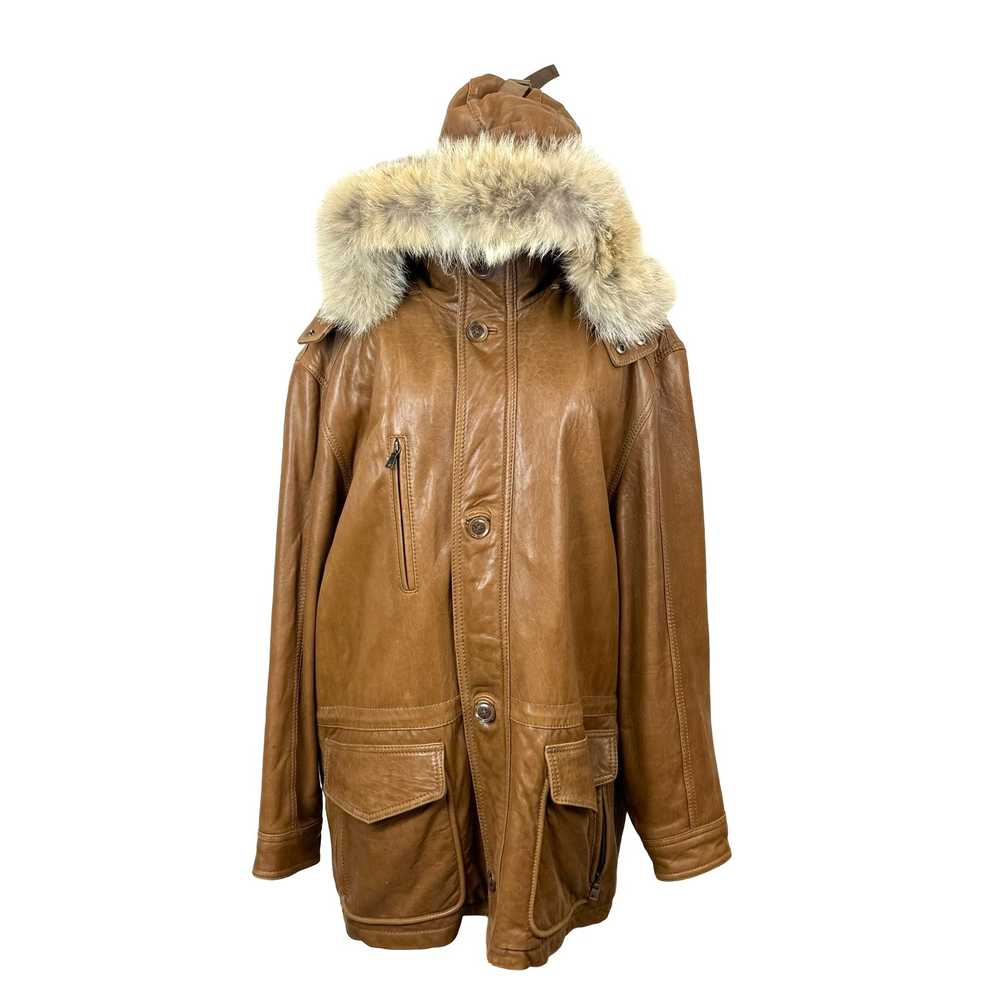 Marc New York Andrew Marc Coyote Fur Hood Leather… - image 2