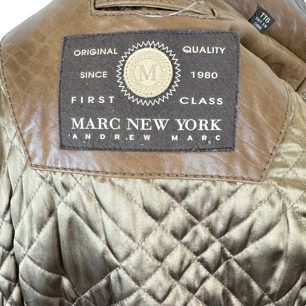 Marc New York Andrew Marc Coyote Fur Hood Leather… - image 7