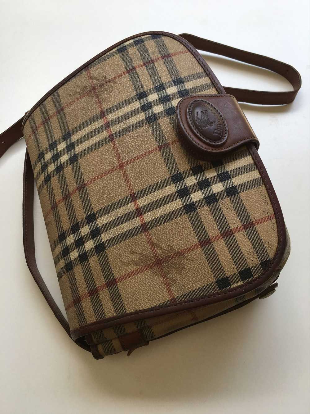 Burberry × Vintage Vintage Burberry Checkered Sli… - image 2