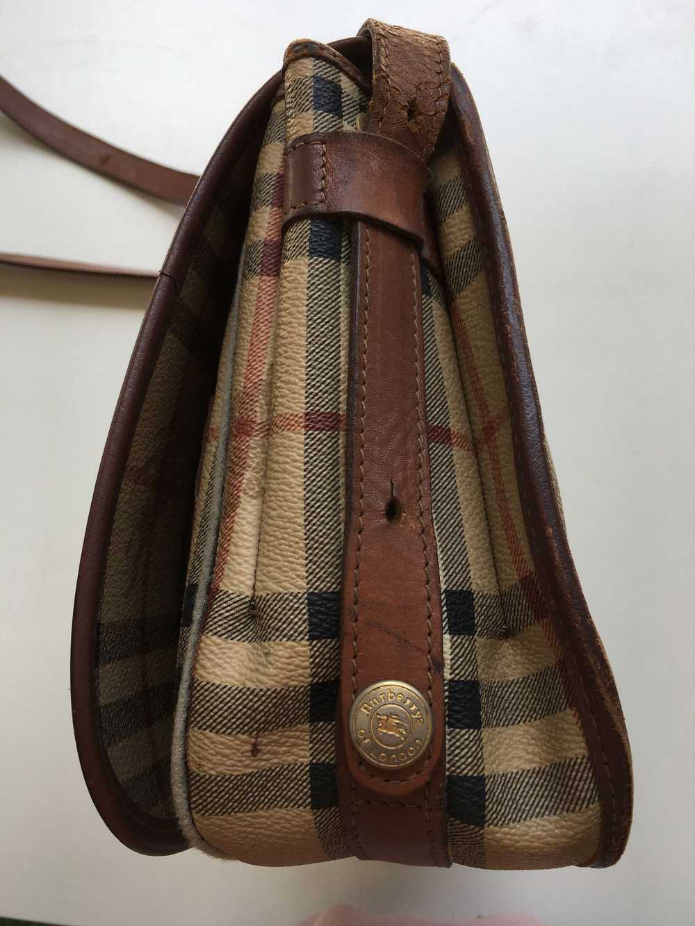 Burberry × Vintage Vintage Burberry Checkered Sli… - image 5