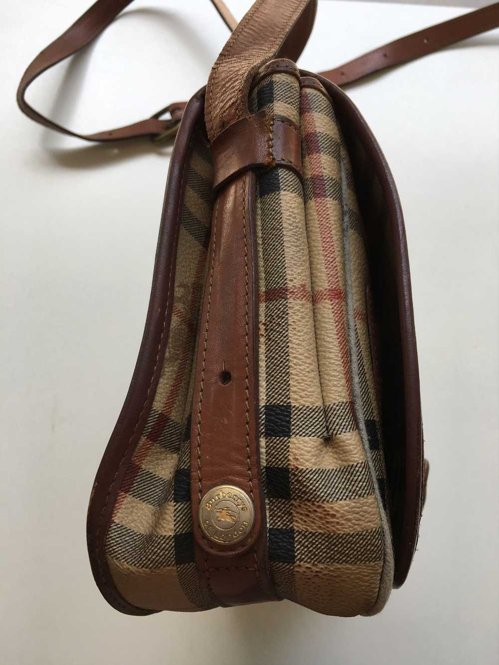 Burberry × Vintage Vintage Burberry Checkered Sli… - image 7