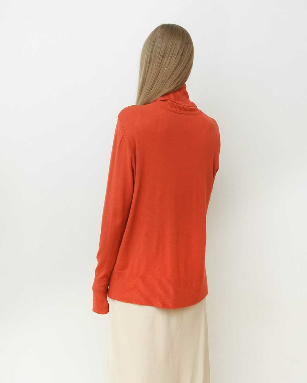 Tomato Turtleneck Sweater - image 2