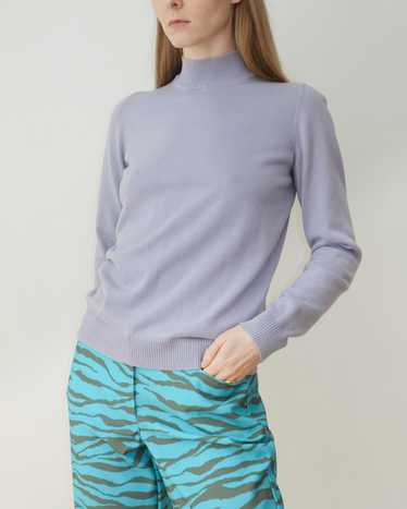 Lilac Mock Neck Sweater