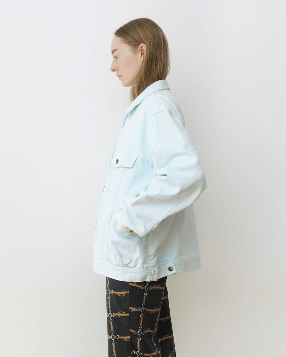 Baby Blue Denim Button Up Jacket - image 2