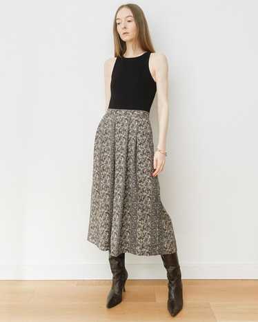 Paisley Print Midi Skirt