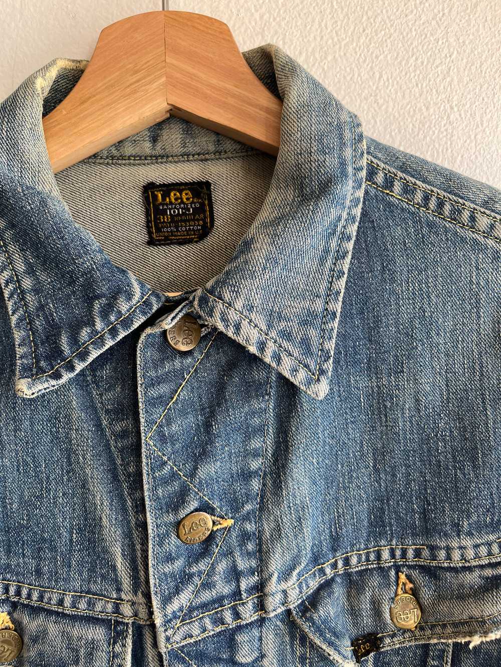 Vintage 1960/70’s Lee 101-J Denim Trucker Jacket - image 2