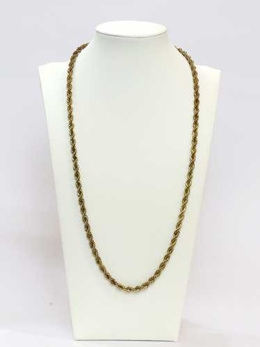 1980's 14GP Unisex 14K Gold Plated Chain Necklace