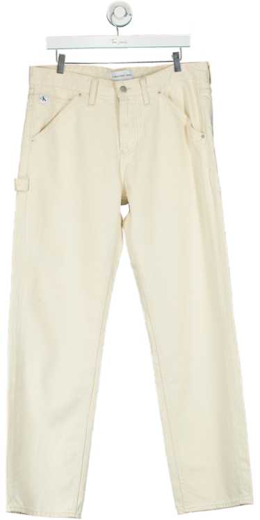 Calvin Klein Jeans White Carpenter Trousers W31