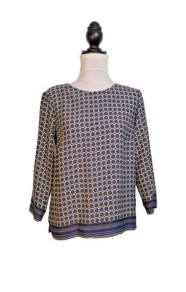 Designer Kenar Blouse Size XS Blue Print Blouse 3/