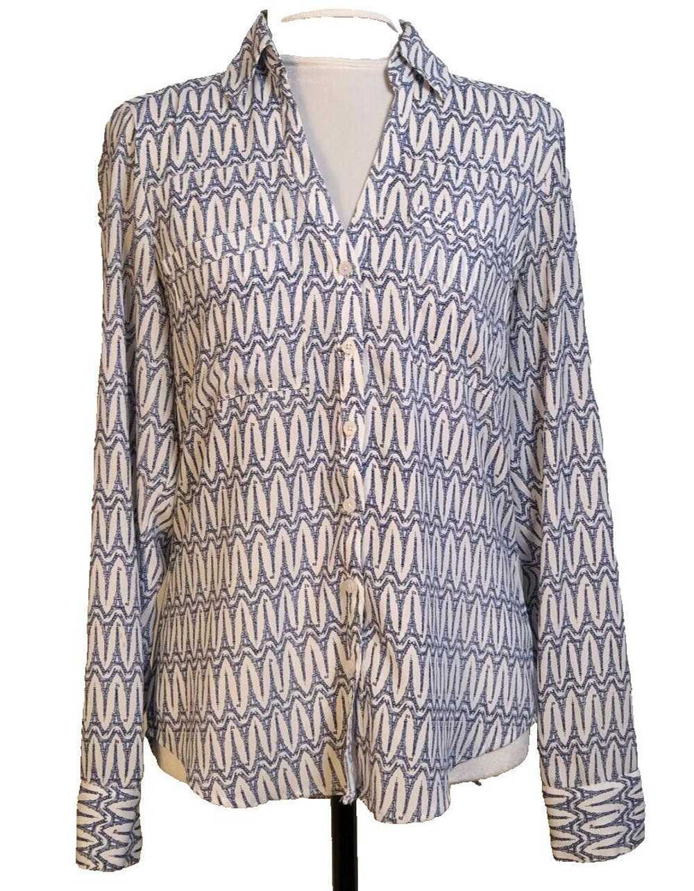 Express Express Portofino Size XS Blouse Eifel To… - image 2