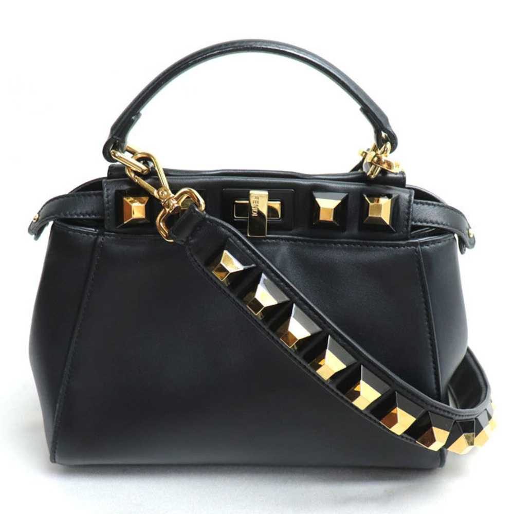 Fendi FENDI Peekaboo Studded 2-Way Shoulder Bag B… - image 1