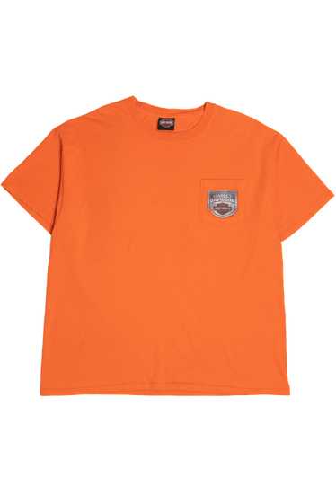 Harley Davidson "Pacific Junction, Iowa" Pocket T-