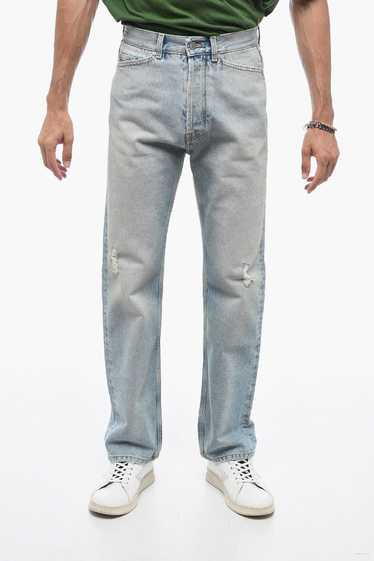 Palm Angels og1mm0924 Loose Fit Monogram Jeans in 