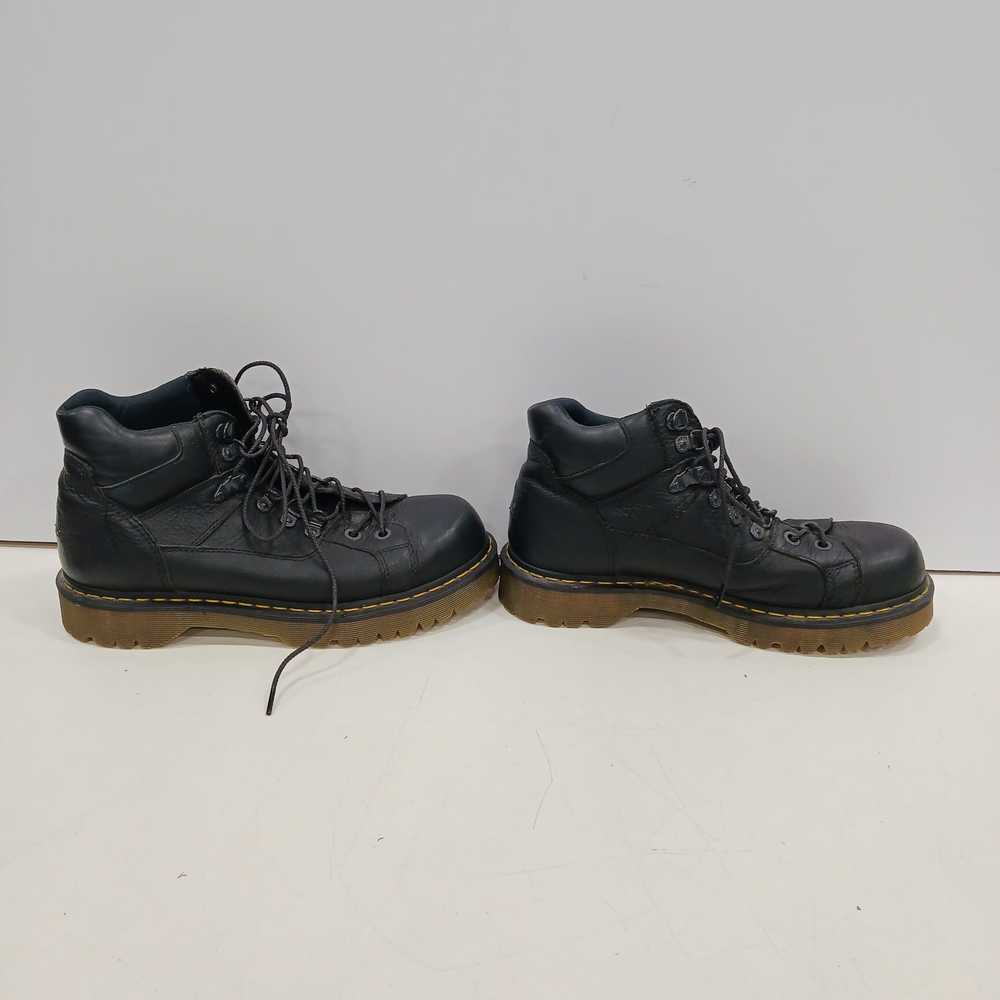 Vintage Dr. Martens Black Leather Boots Men's Siz… - image 2