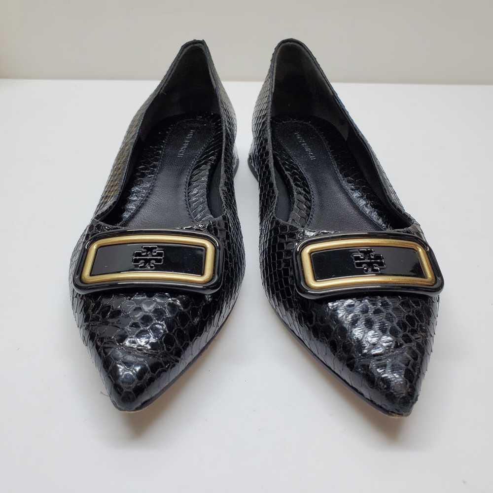 Tory Burch GEORGIA Perfect Black POINTED TOE FLAT… - image 2