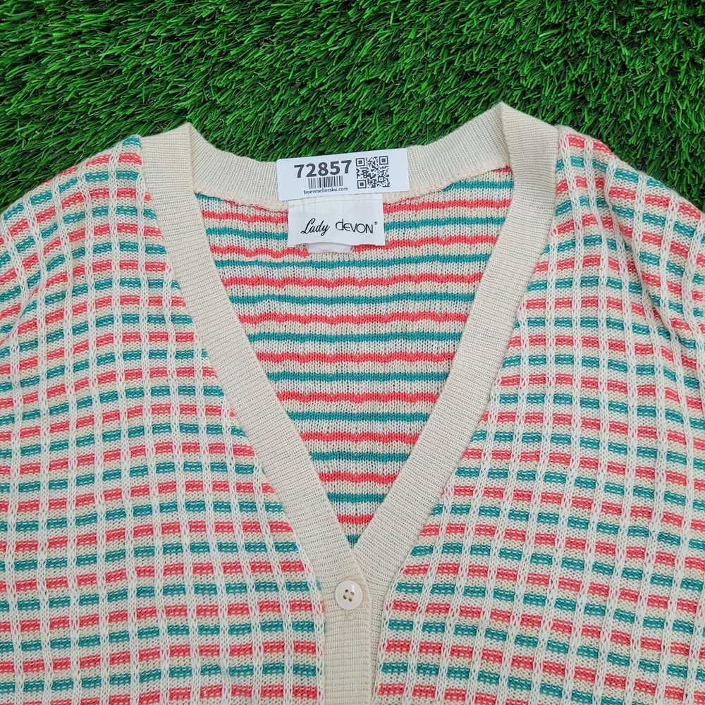 Vintage Vintage 70s Hippie Cardigan Vest Womens X… - image 9