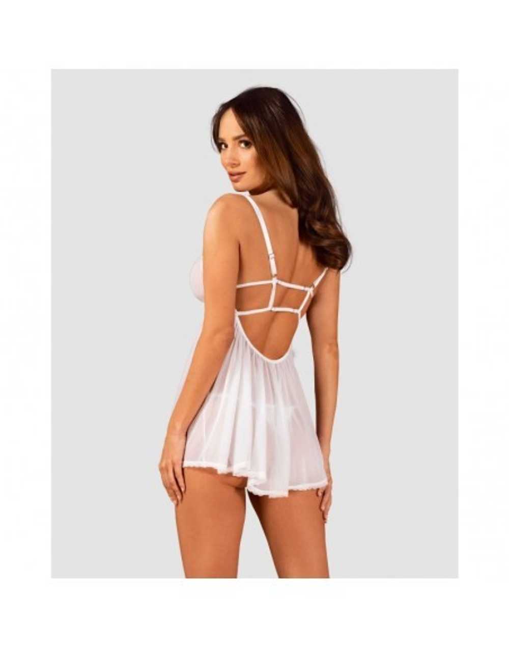 Heavenly Transparent White Babydoll - image 6