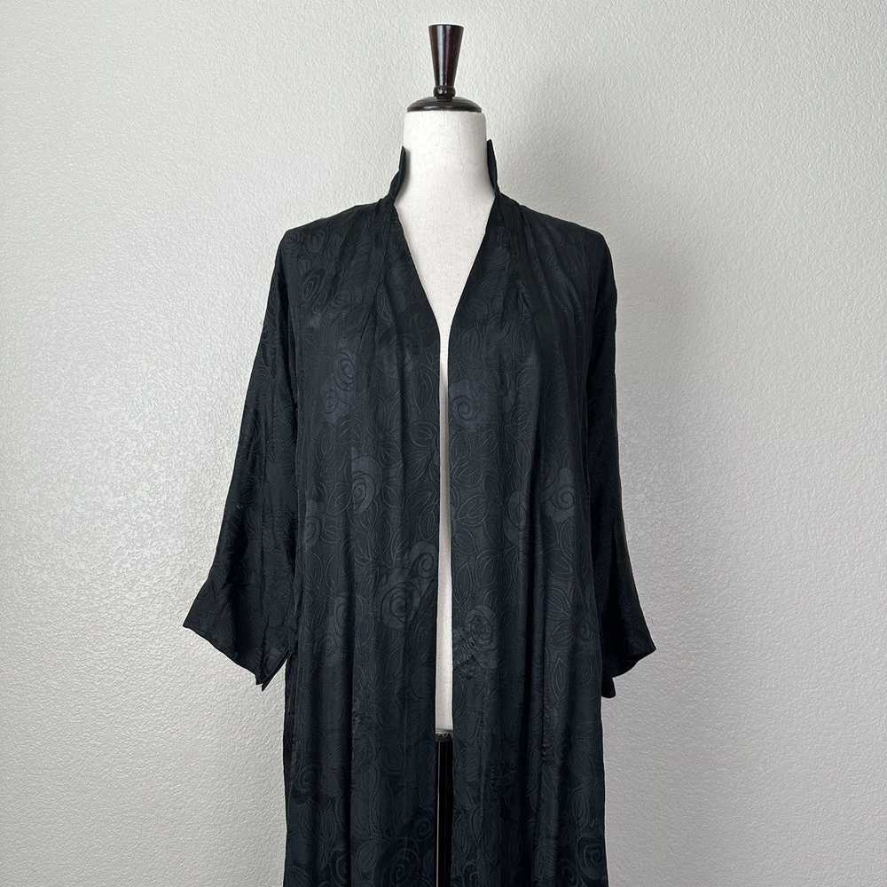 Other Black Women’s Floral Textured Long Duster R… - image 2