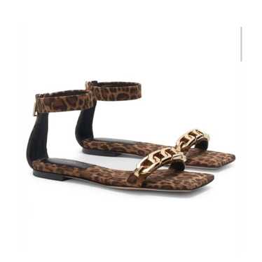 Good American Good American leopard ankle strap sa