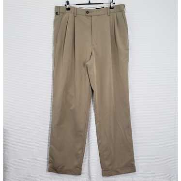 Dockers Dockers Pants Men 34x30 Khaki Pleated Rel… - image 1