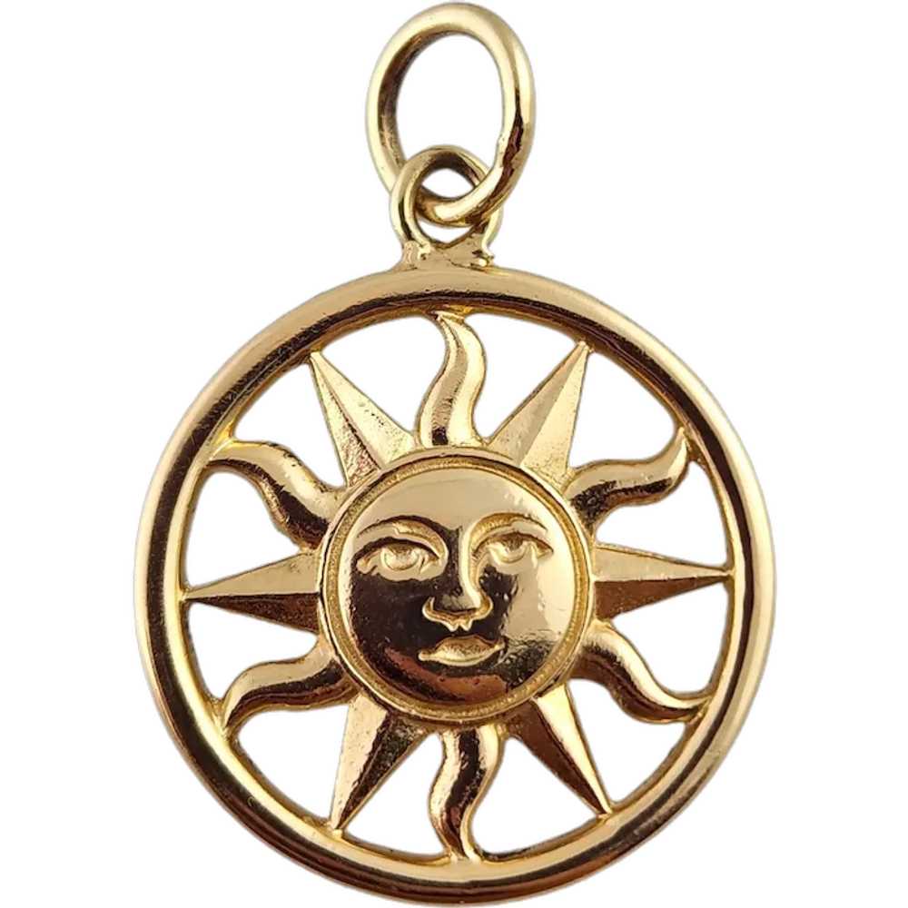 James Avery 14 Karat Yellow Gold Sun Pendant #187… - image 1