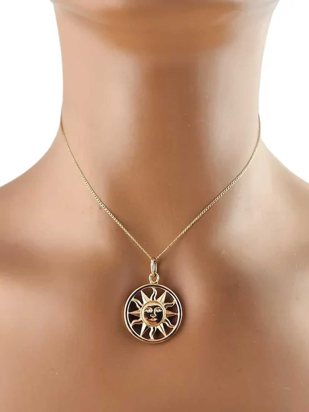 James Avery 14 Karat Yellow Gold Sun Pendant #187… - image 7