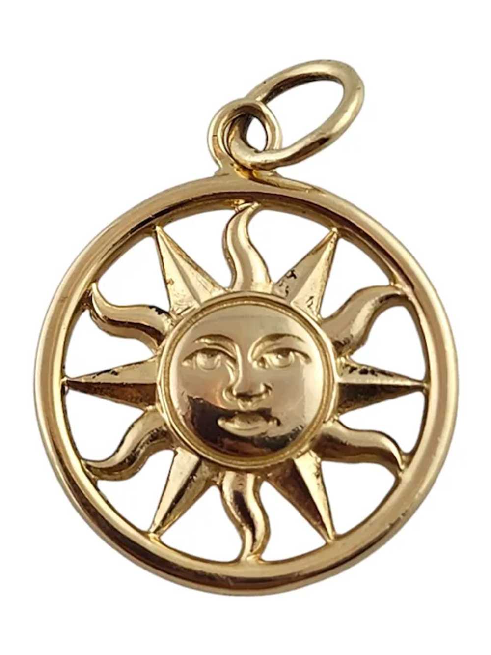 James Avery 14 Karat Yellow Gold Sun Pendant #187… - image 8