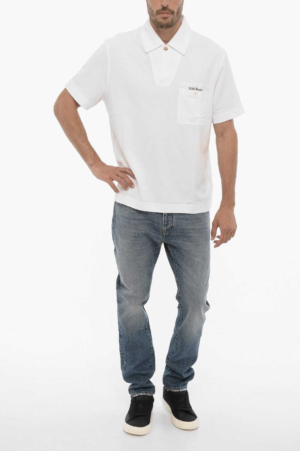 Palm Angels og1mm0924 Polo Shirt in White - image 4