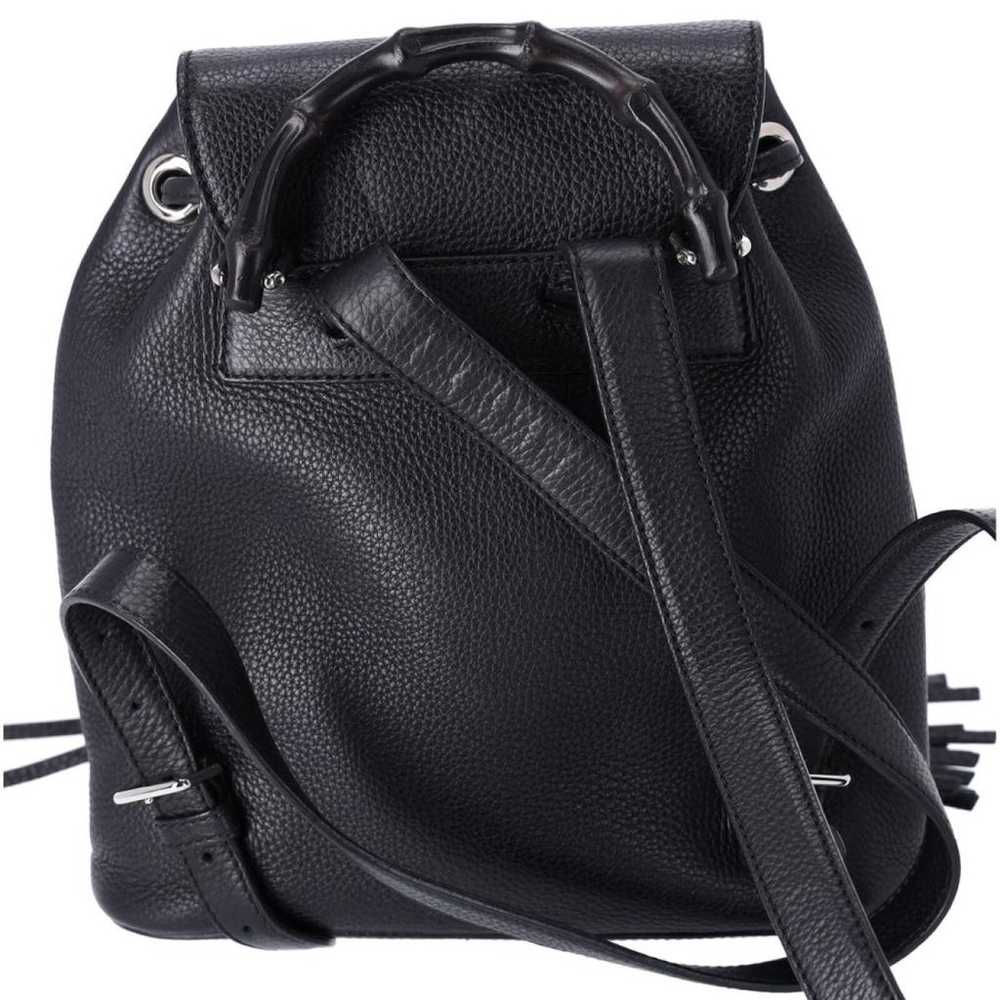 Gucci Leather backpack - image 2