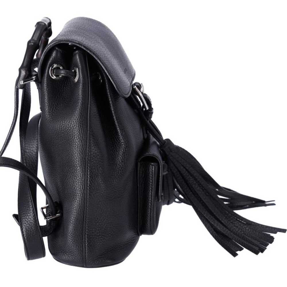 Gucci Leather backpack - image 4