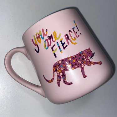 Designer "You Are Fierce” Leopard Coffee Mug - image 1