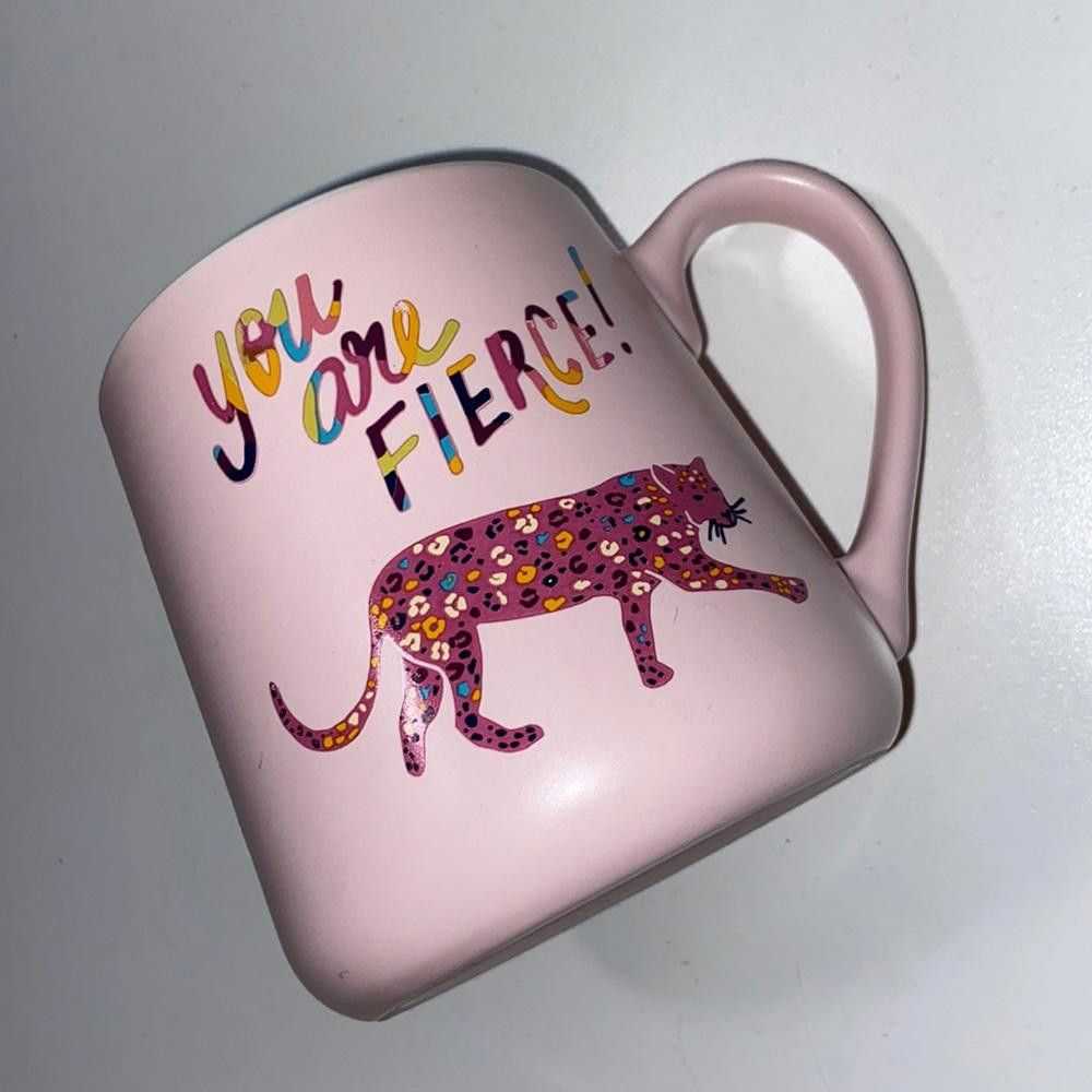 Designer "You Are Fierce” Leopard Coffee Mug - image 2