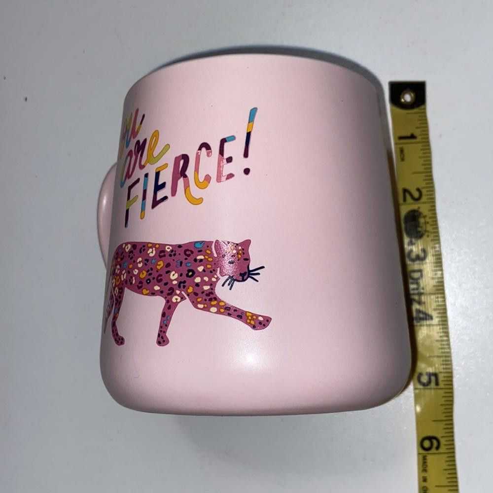 Designer "You Are Fierce” Leopard Coffee Mug - image 5