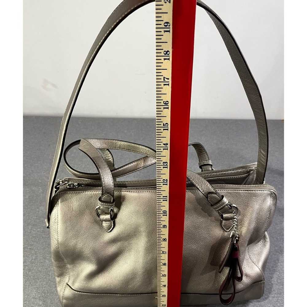 Coach Leather Metallic Hand/Shoulder Bag classic … - image 12