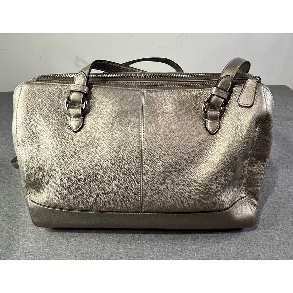 Coach Leather Metallic Hand/Shoulder Bag classic … - image 1