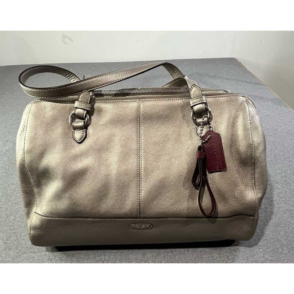 Coach Leather Metallic Hand/Shoulder Bag classic … - image 2